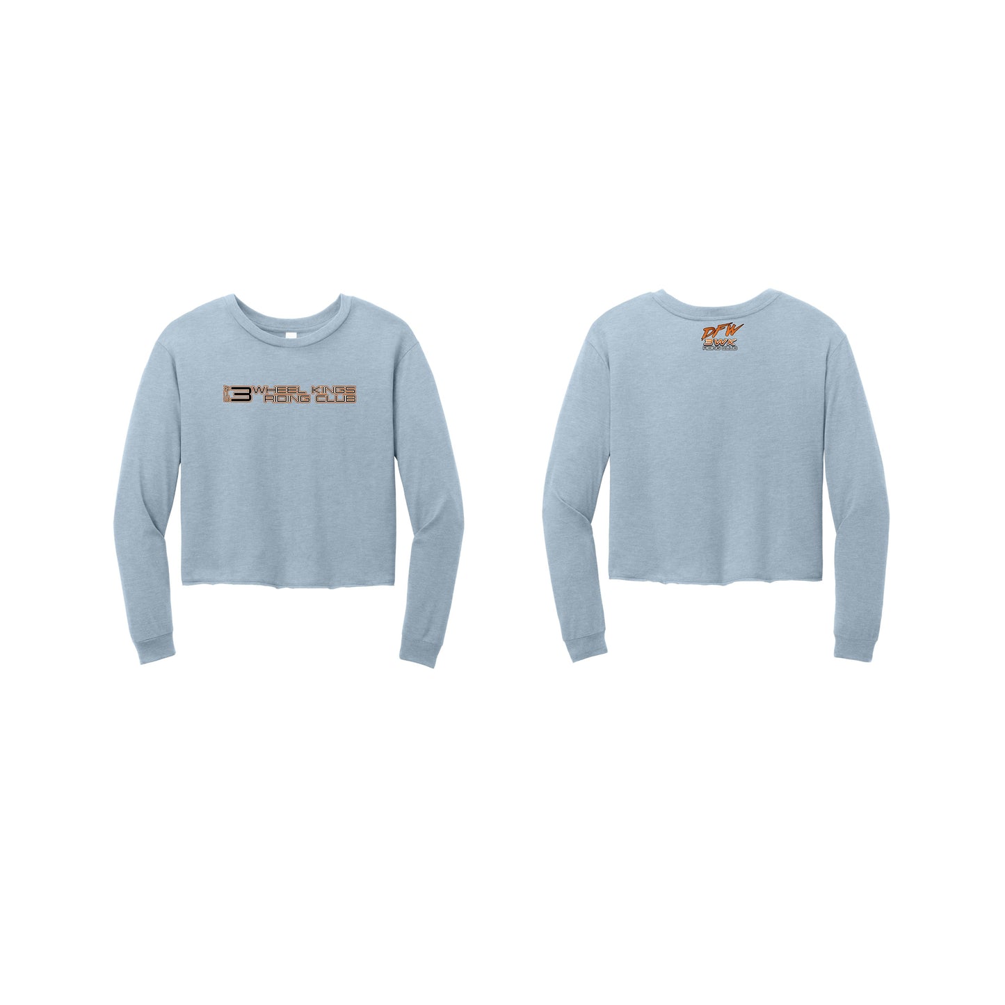 3 Wheel Kings Statement Crop Long Sleeve Tee