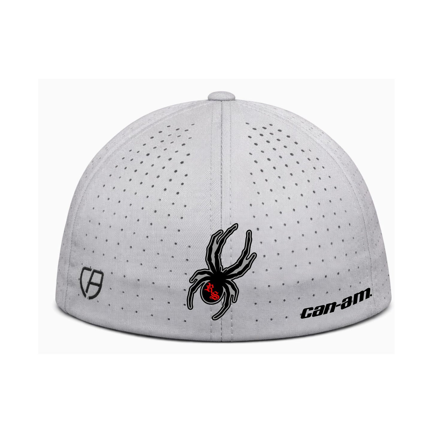 Silver Perforated Classic Logo Hat