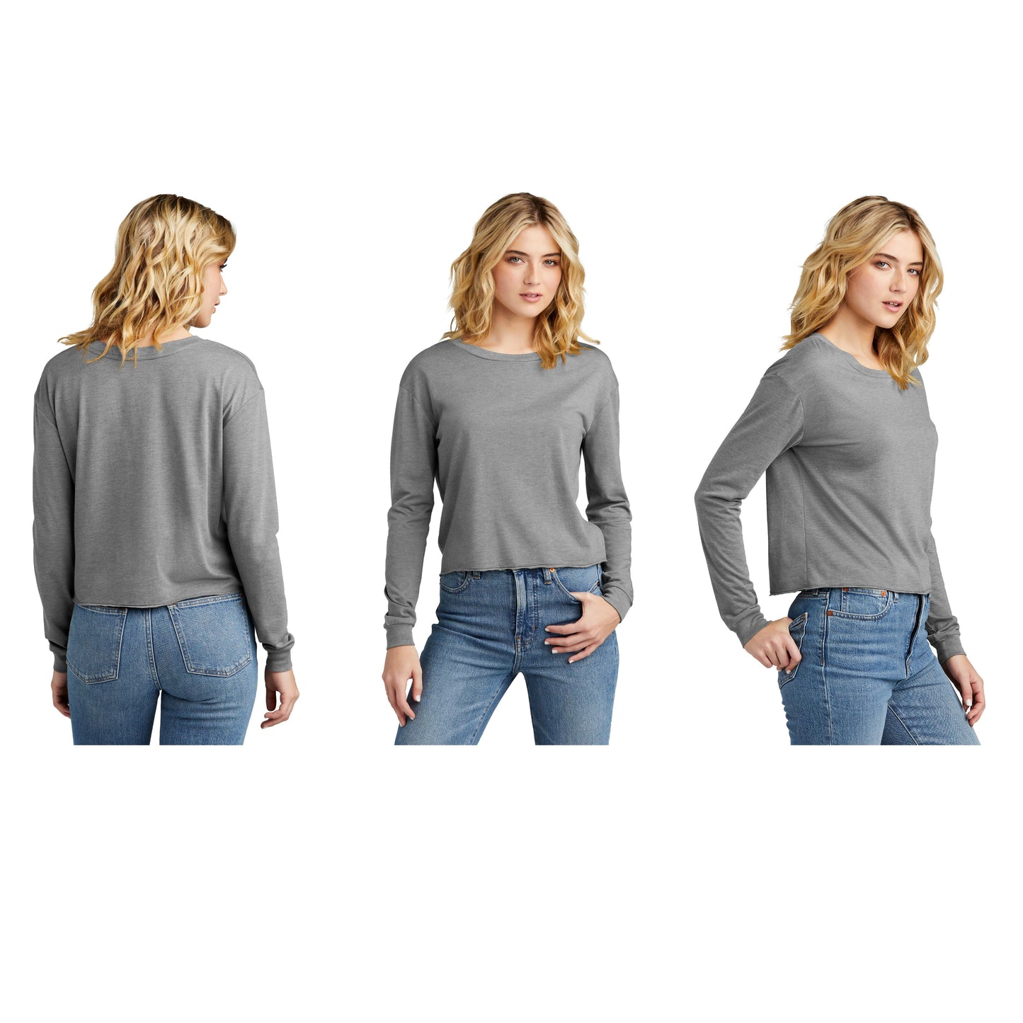 3 Wheel Kings Arch Crop Long Sleeve Tee