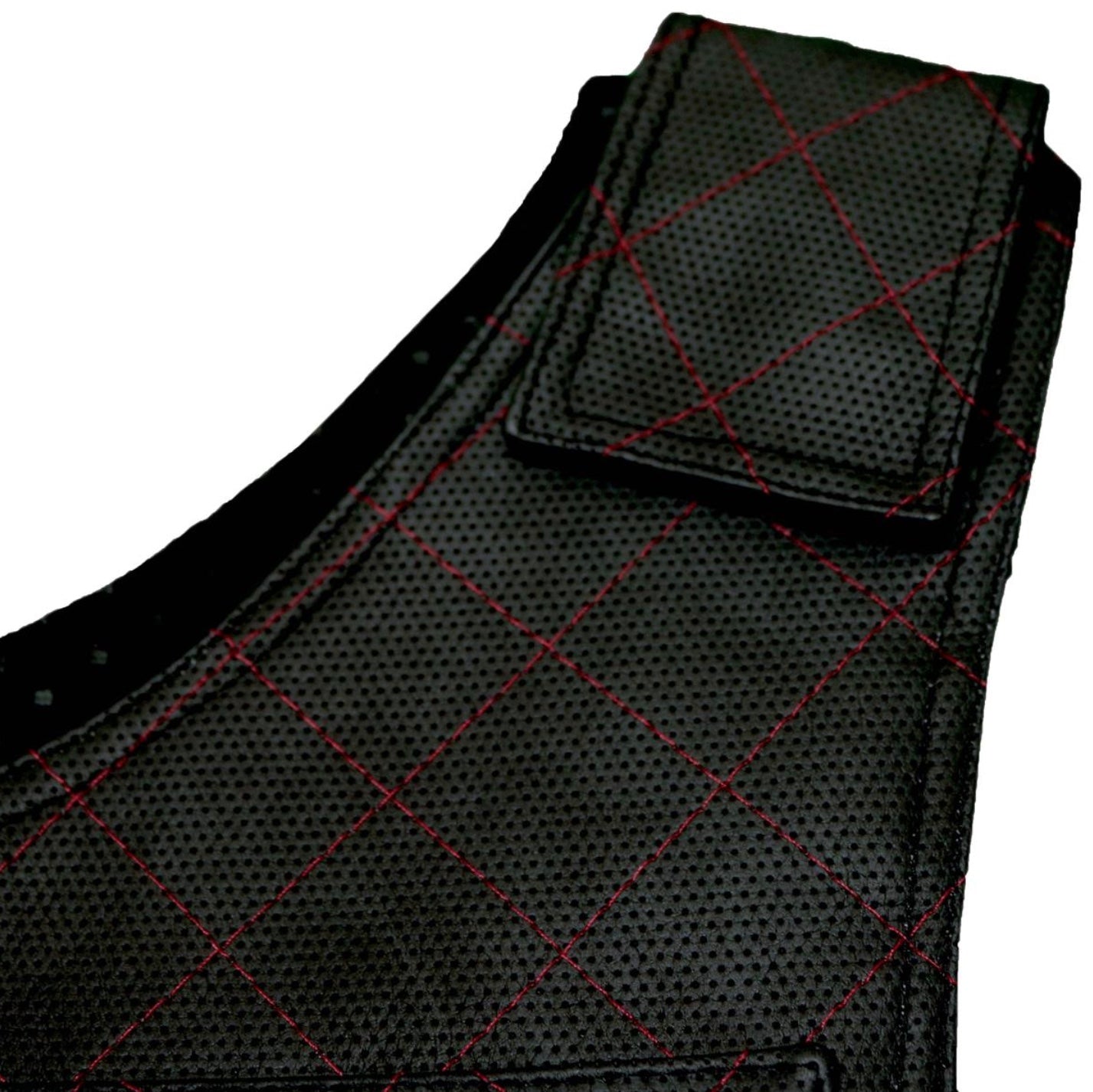Premium Vest Black on Red