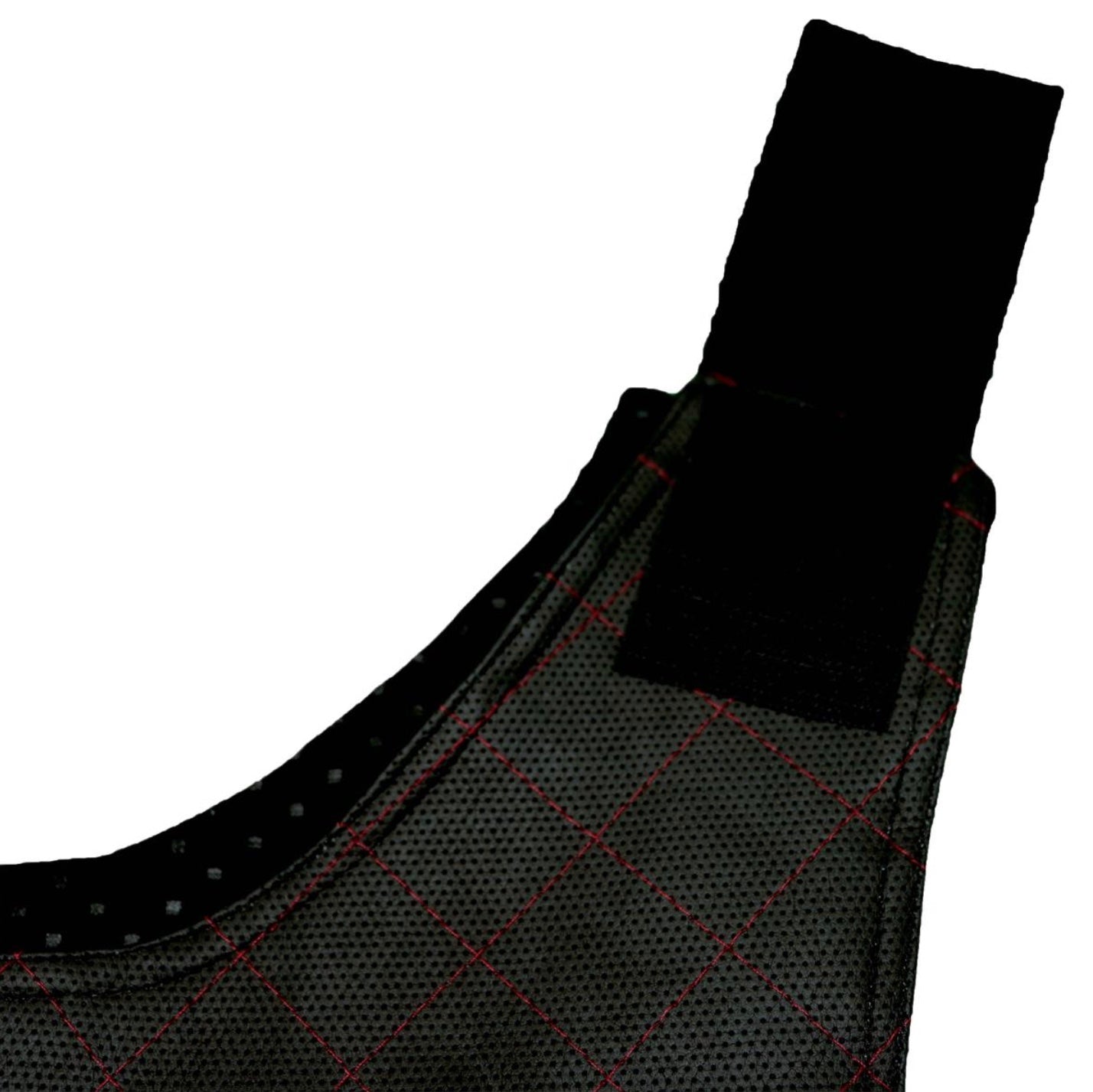 Premium Vest Black on Red