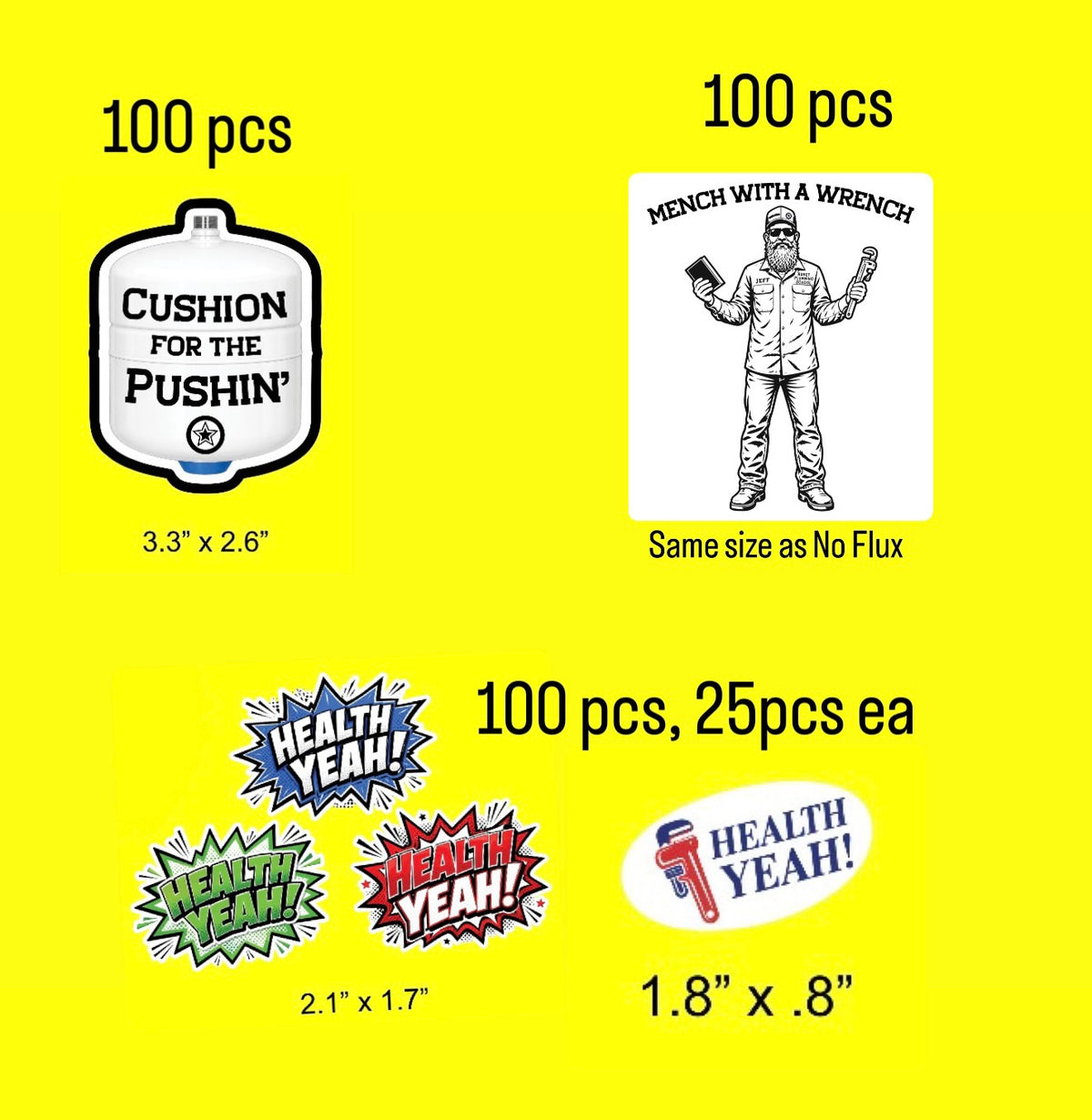 Asset Plumbing School Stickers