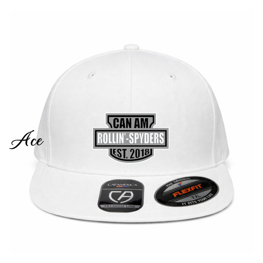 White Perforated Classic Logo Hat