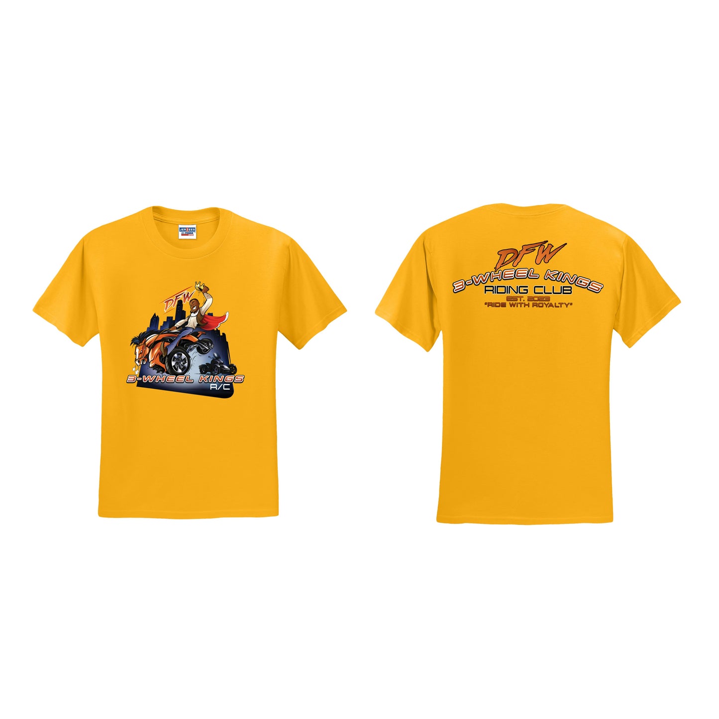 3 Wheel Kings Back Arch Tee