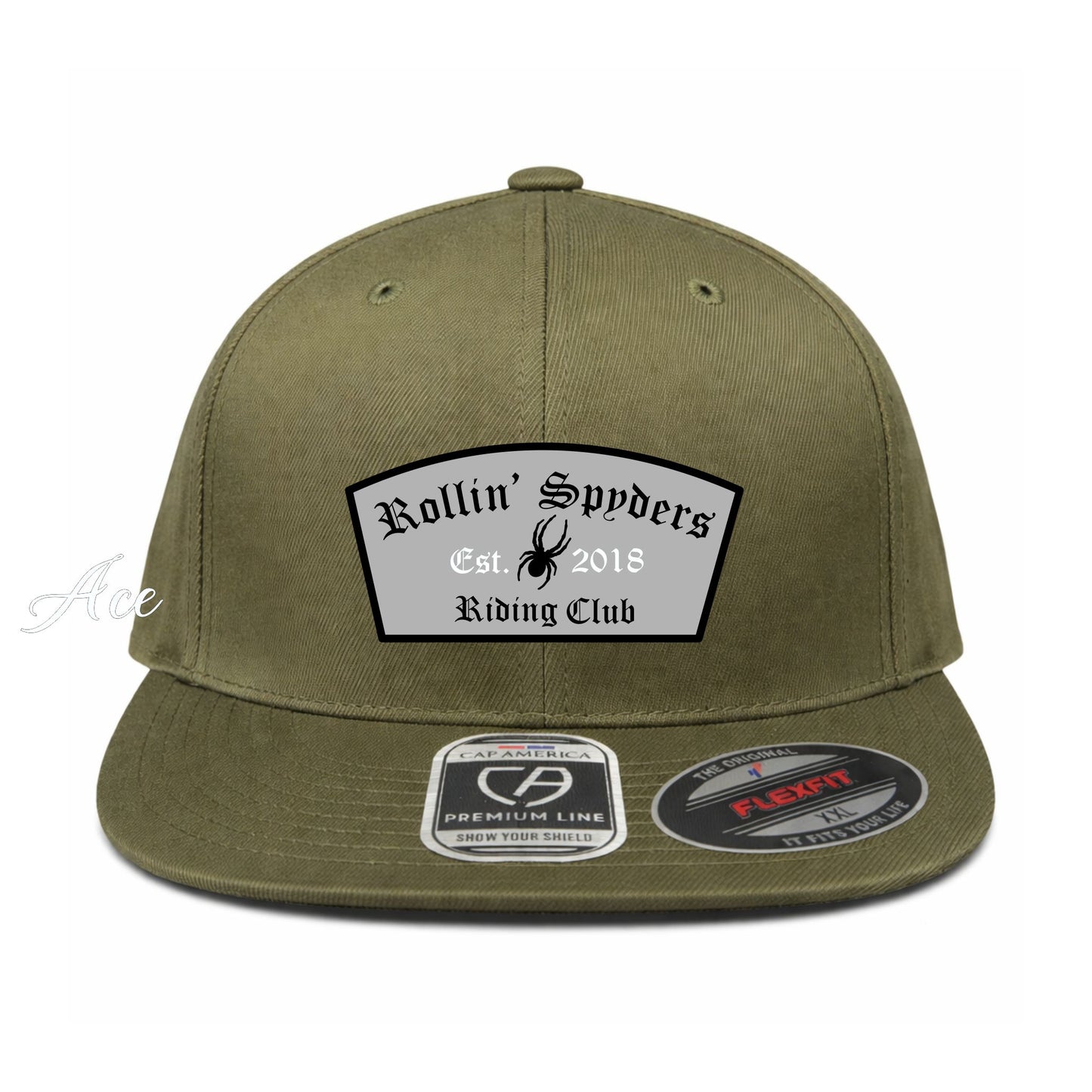 Loden Green Perforated Spyder Logo Hat