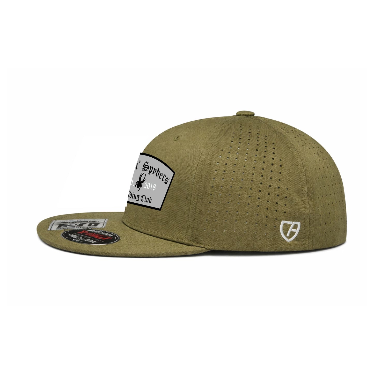 Loden Green Perforated Spyder Logo Hat
