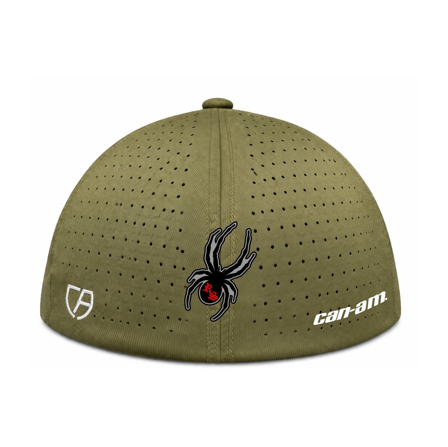 Loden Green Perforated Spyder Logo Hat