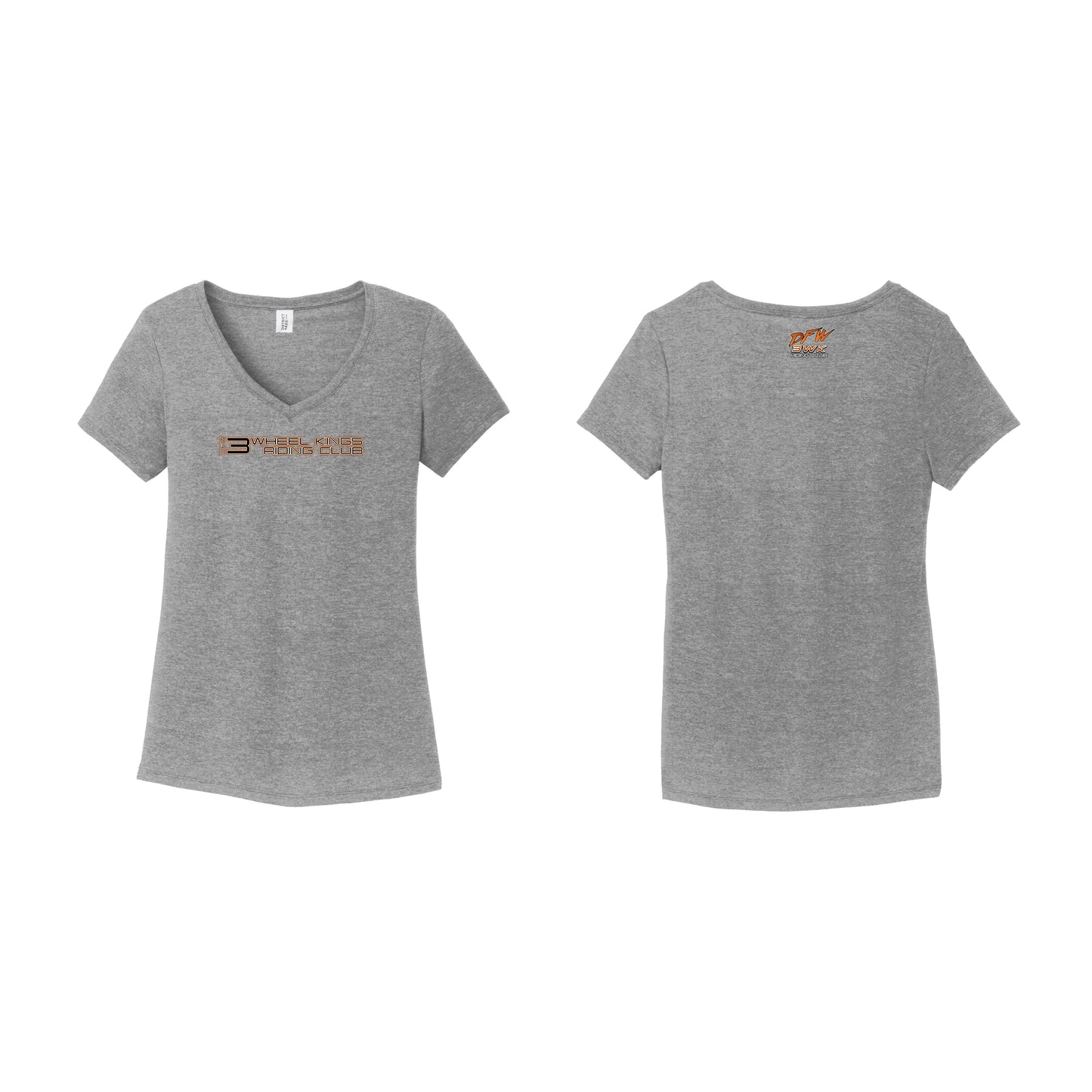 3 Wheel Kings Statement Ladies V Neck Tee