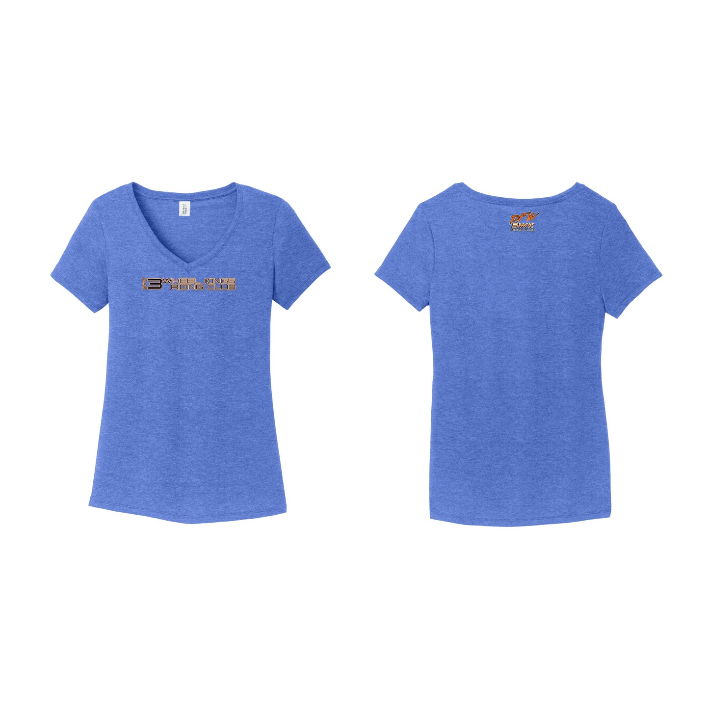 3 Wheel Kings Statement Ladies V Neck Tee