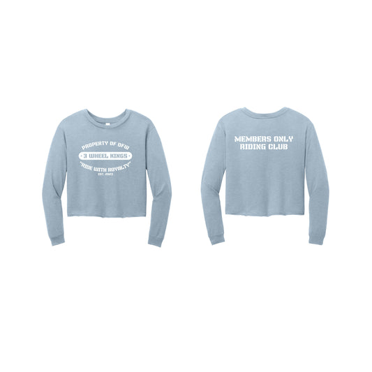 3 Wheel Kings Property Crop Long Sleeve Tee