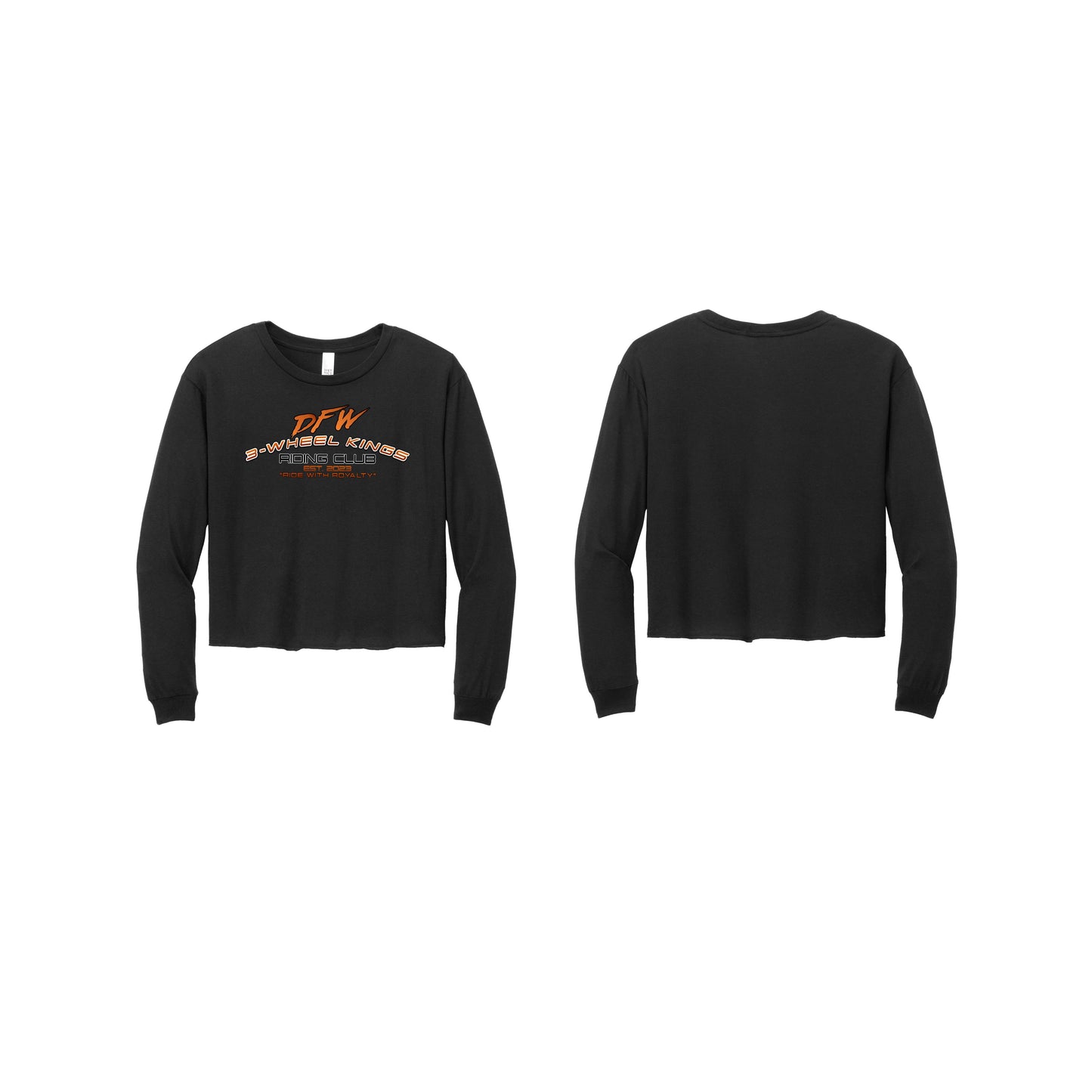 3 Wheel Kings Arch Crop Long Sleeve Tee