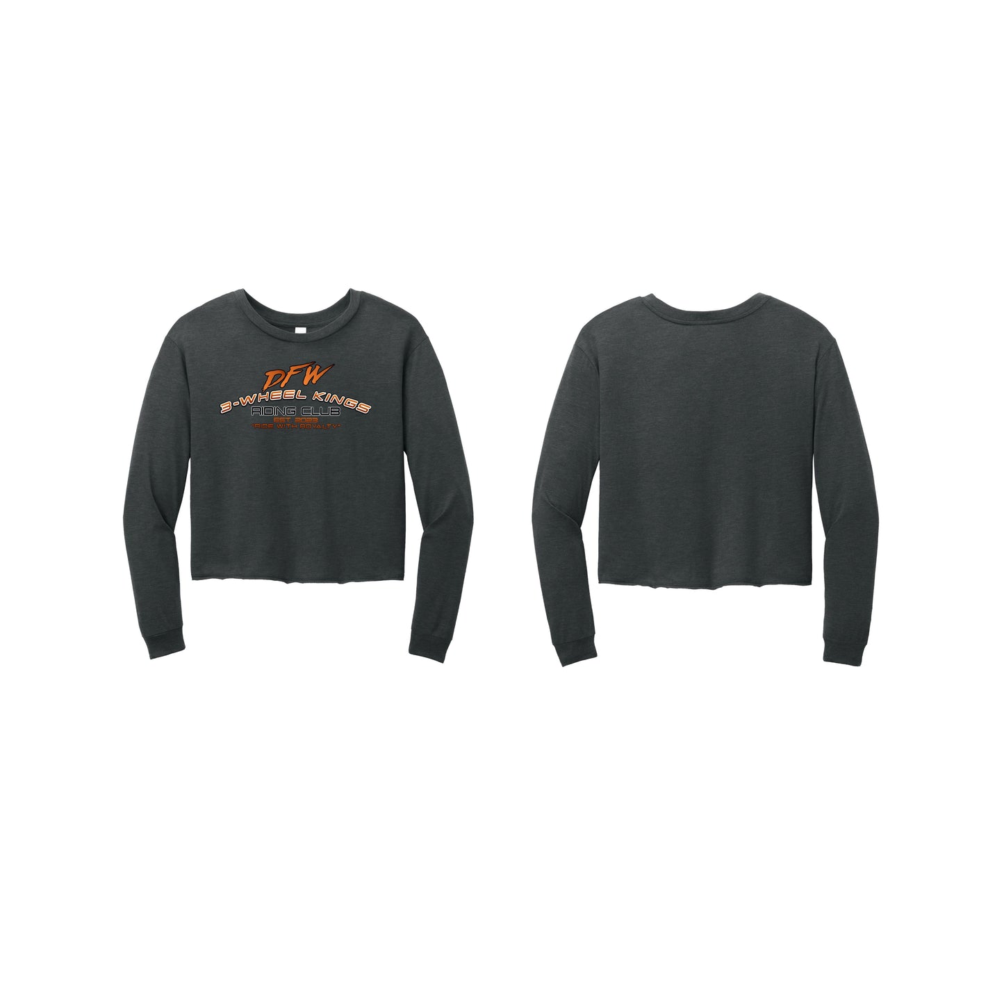 3 Wheel Kings Arch Crop Long Sleeve Tee