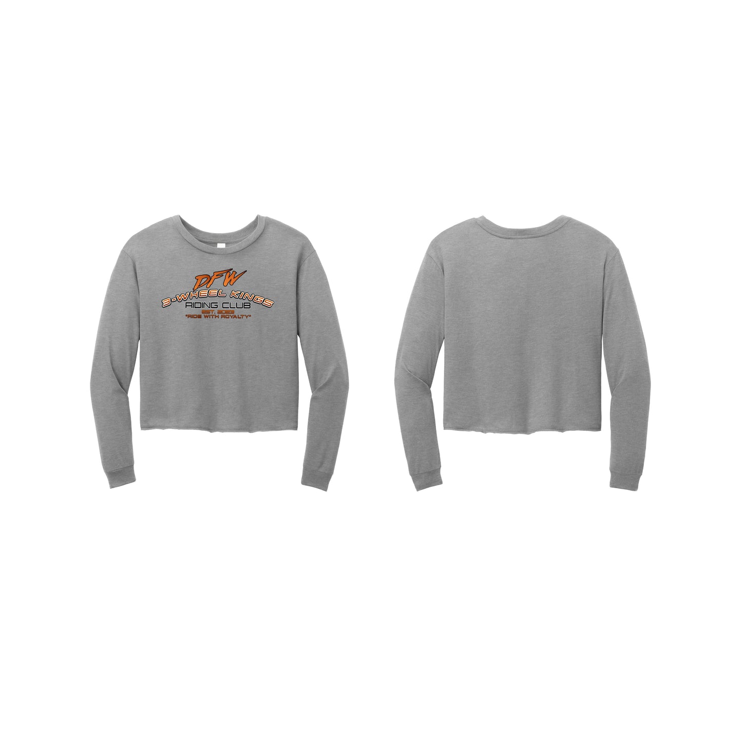 3 Wheel Kings Arch Crop Long Sleeve Tee