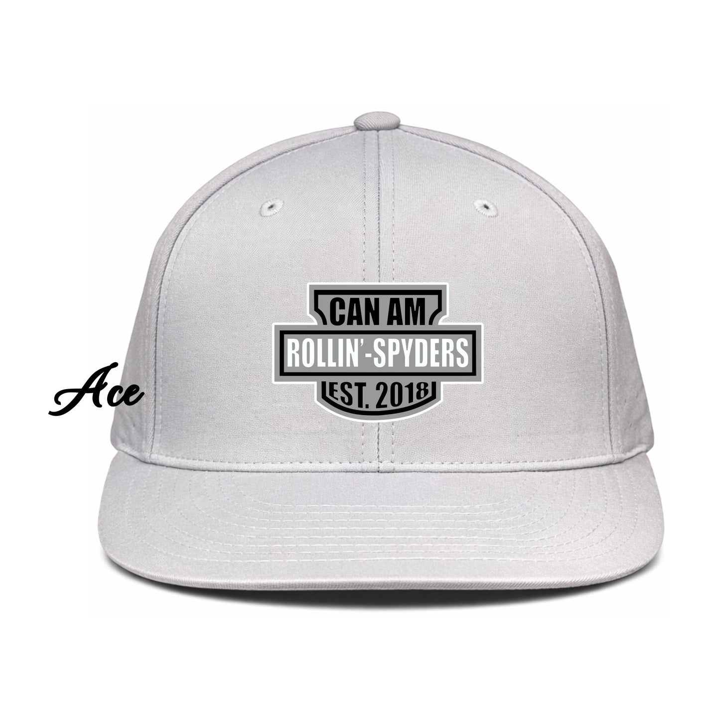 Silver Perforated Classic Logo Hat