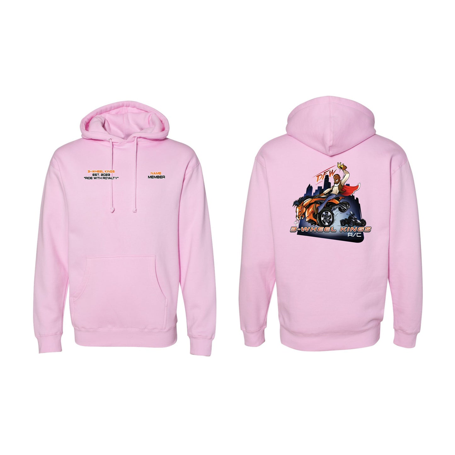 3 Wheel Kings Classic Heavyweight Hoodie