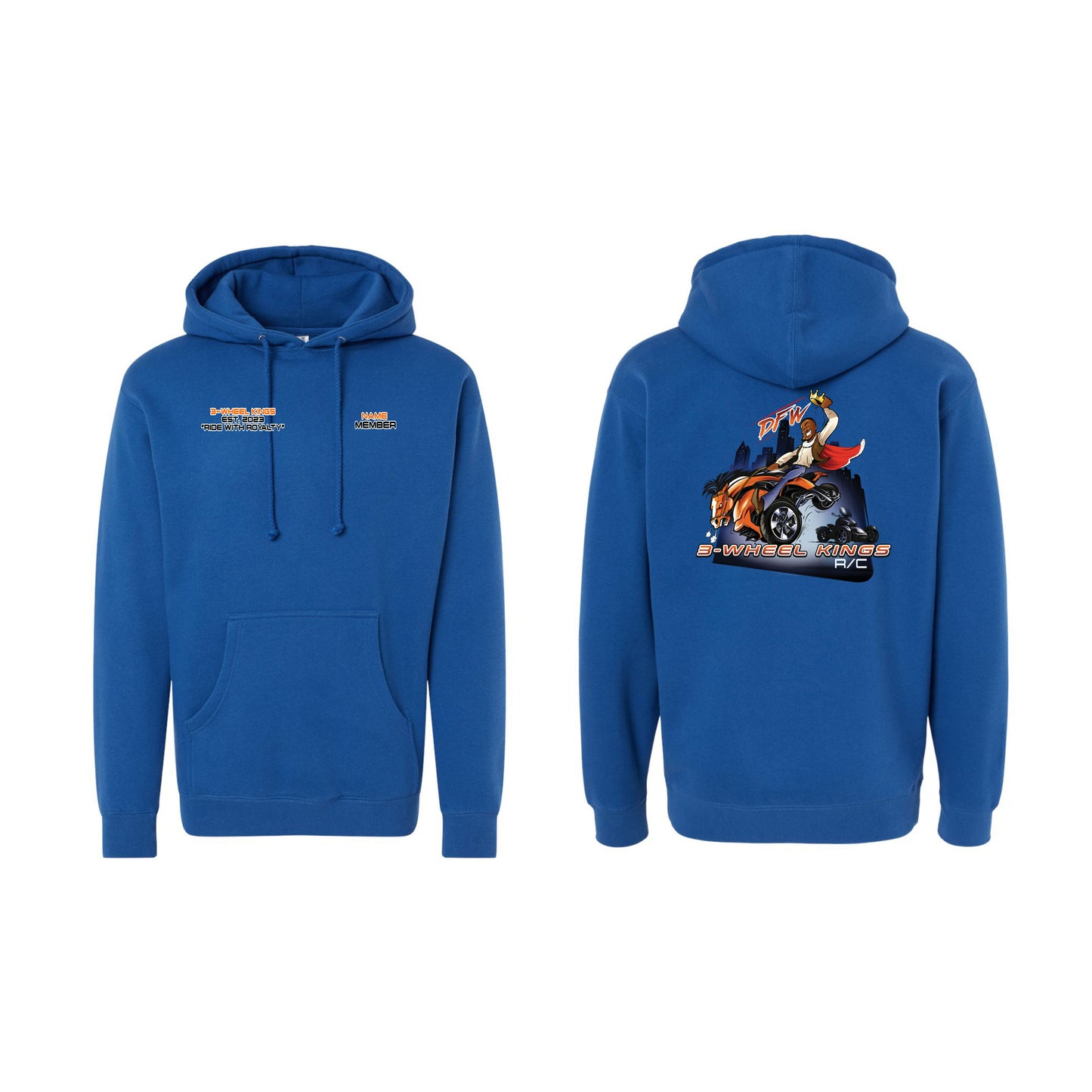 3 Wheel Kings Classic Heavyweight Hoodie