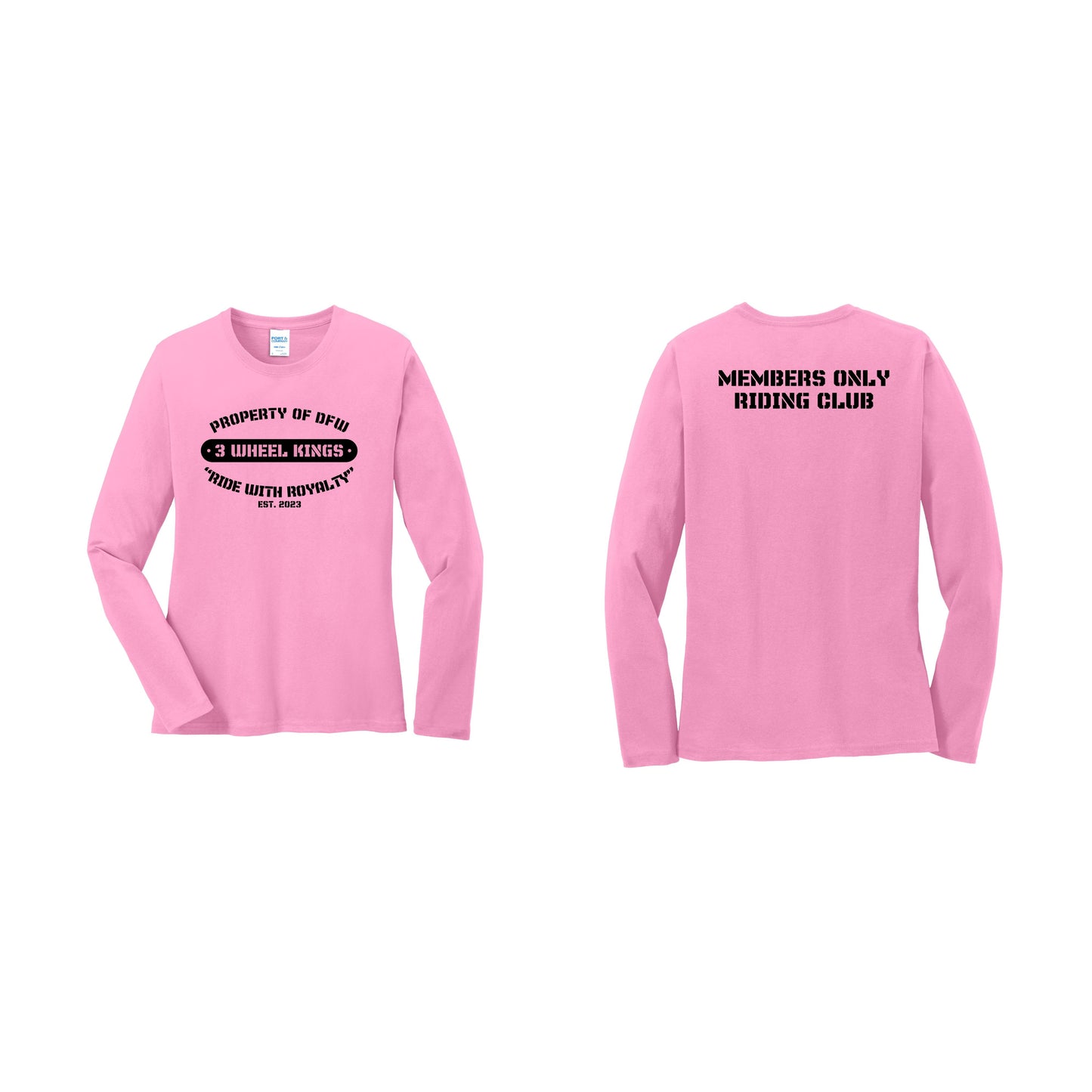3 Wheel Kings Back Property Long Sleeve Tee