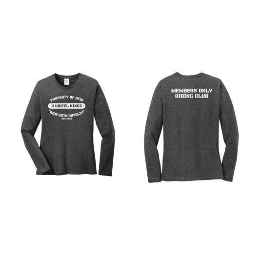 3 Wheel Kings Back Property Long Sleeve Tee