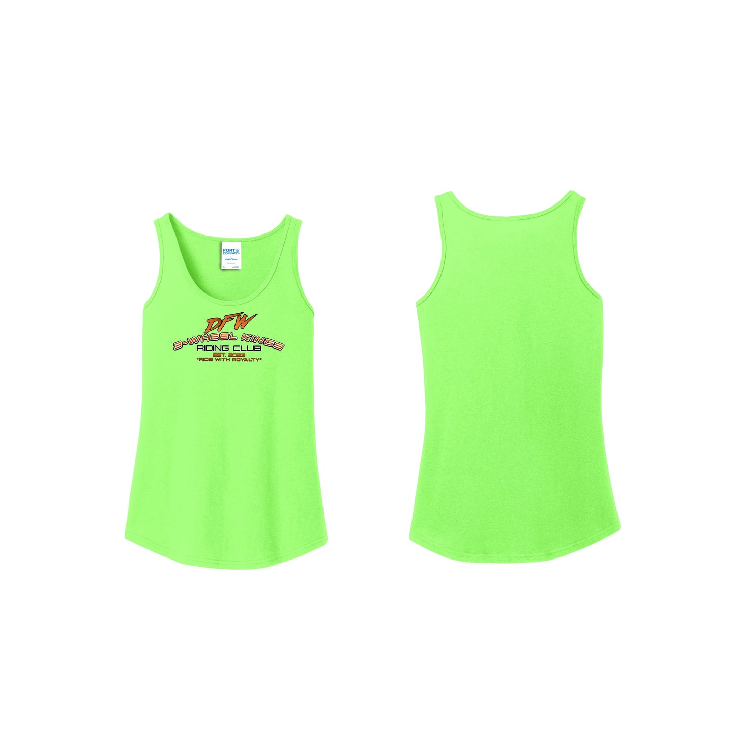 3 Wheel Kings Arch Logo Ladies Tank Top