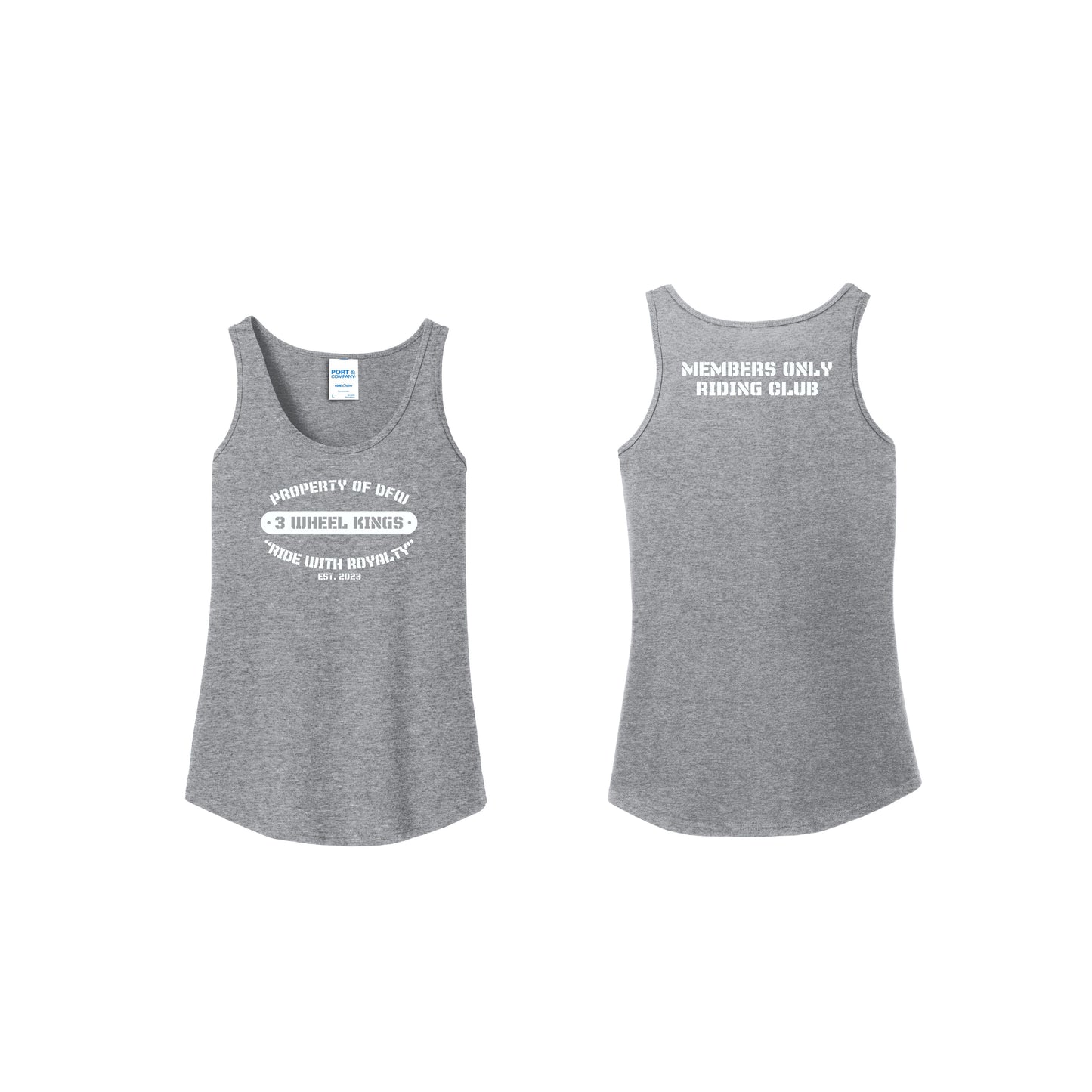 3 Wheel Kings Property Ladies Tank Top