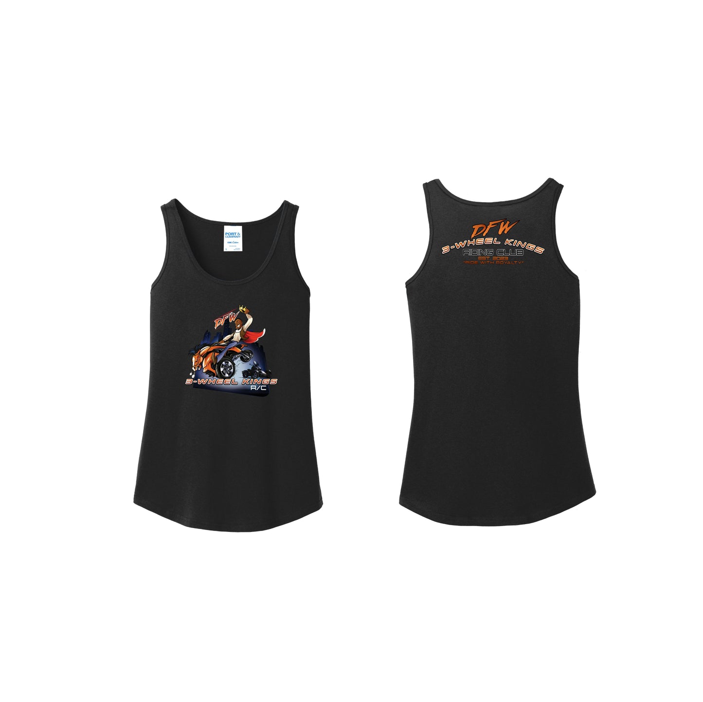 3 Wheel Kings Back Arch Ladies Tank Top