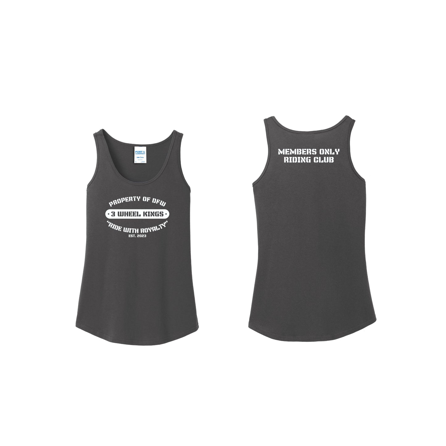 3 Wheel Kings Property Ladies Tank Top