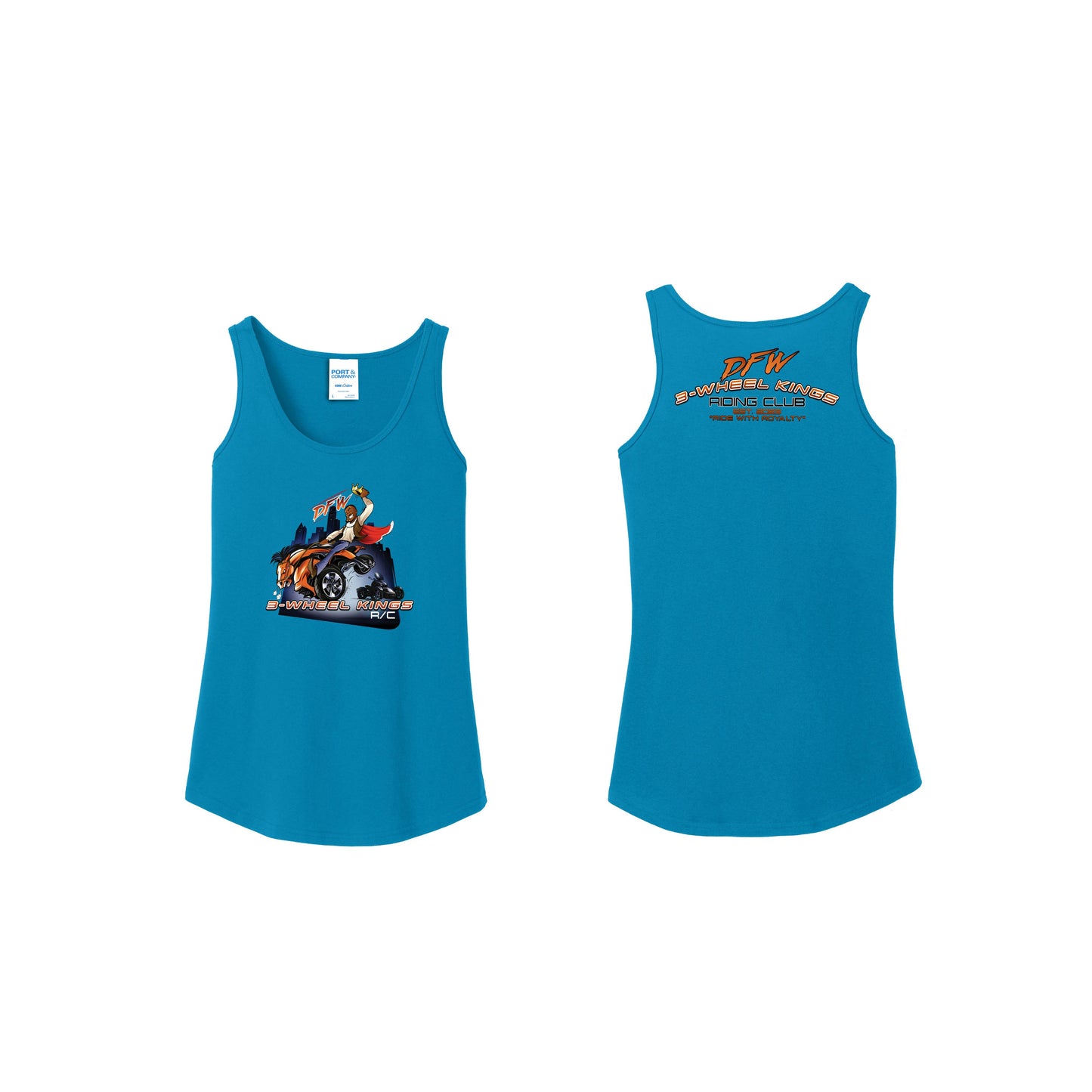 3 Wheel Kings Back Arch Ladies Tank Top