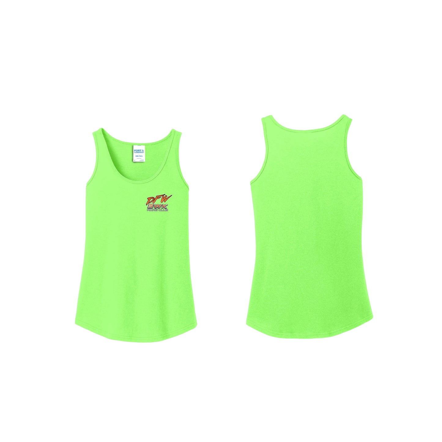 3 Wheel Kings Chest Logo Ladies Tank Top