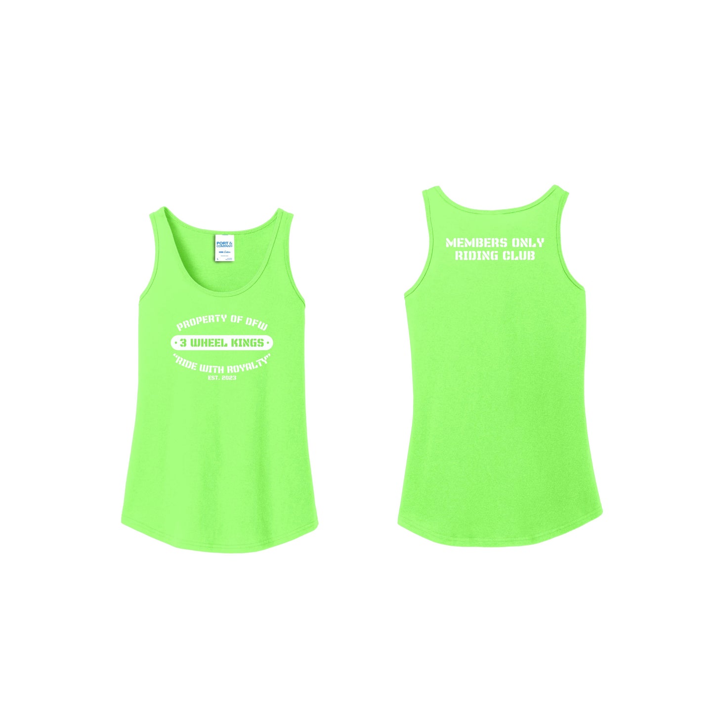 3 Wheel Kings Property Ladies Tank Top