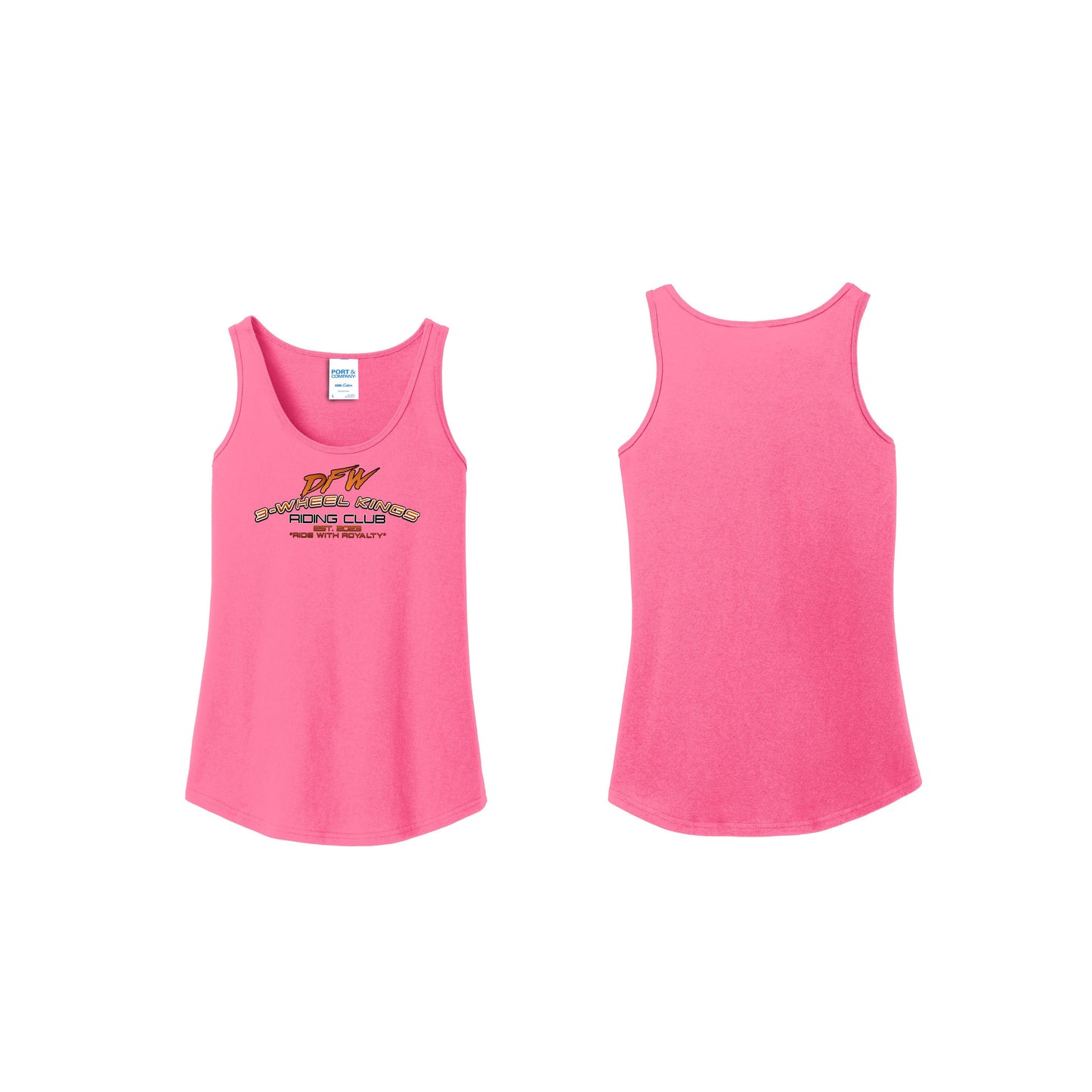 3 Wheel Kings Arch Logo Ladies Tank Top