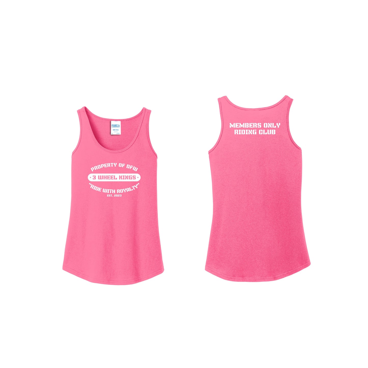 3 Wheel Kings Property Ladies Tank Top