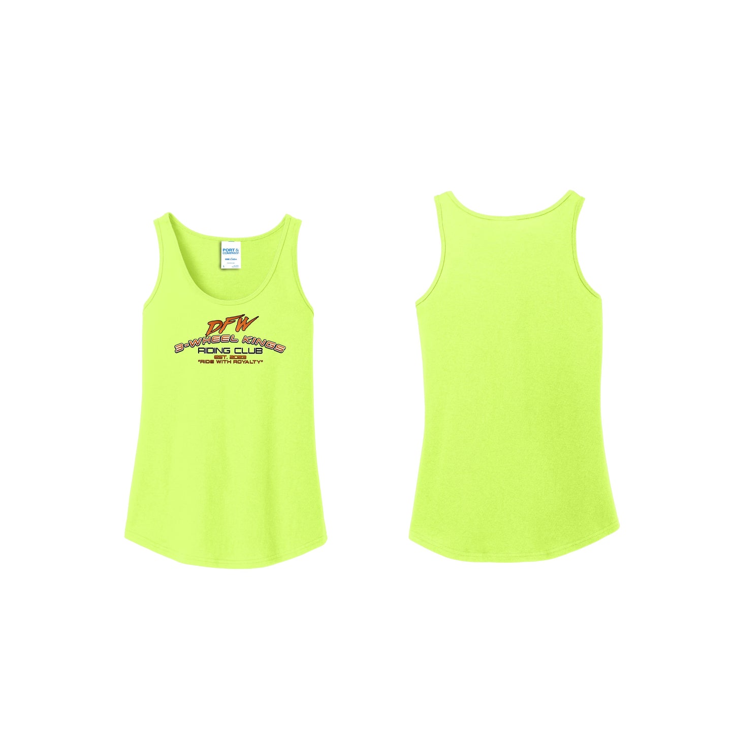3 Wheel Kings Arch Logo Ladies Tank Top
