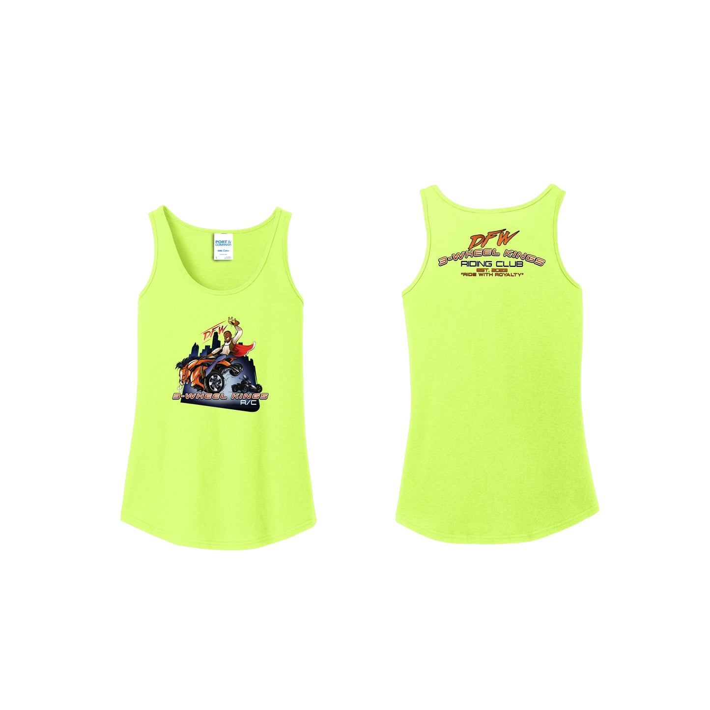 3 Wheel Kings Back Arch Ladies Tank Top