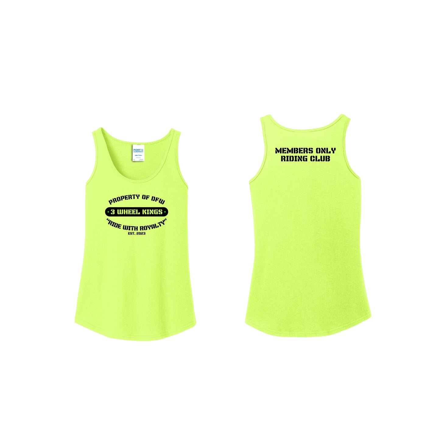 3 Wheel Kings Property Ladies Tank Top
