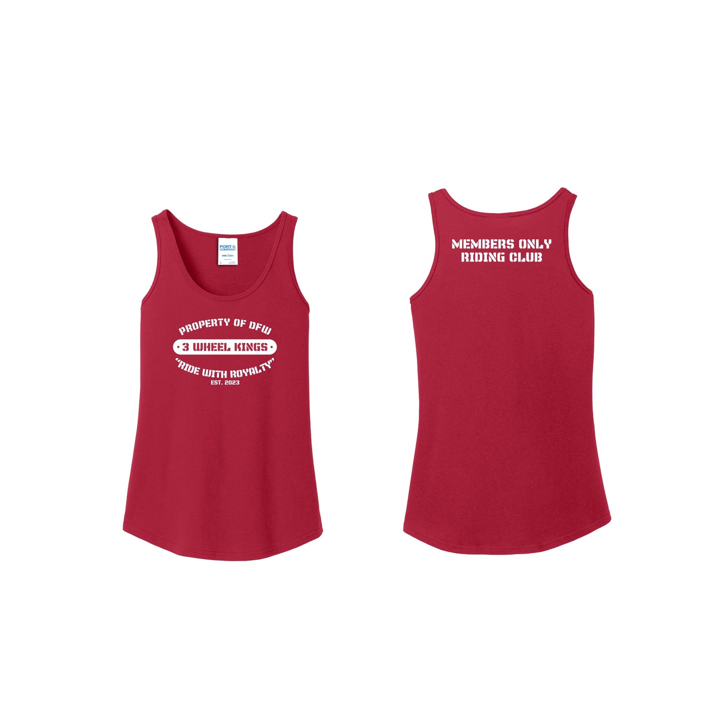 3 Wheel Kings Property Ladies Tank Top