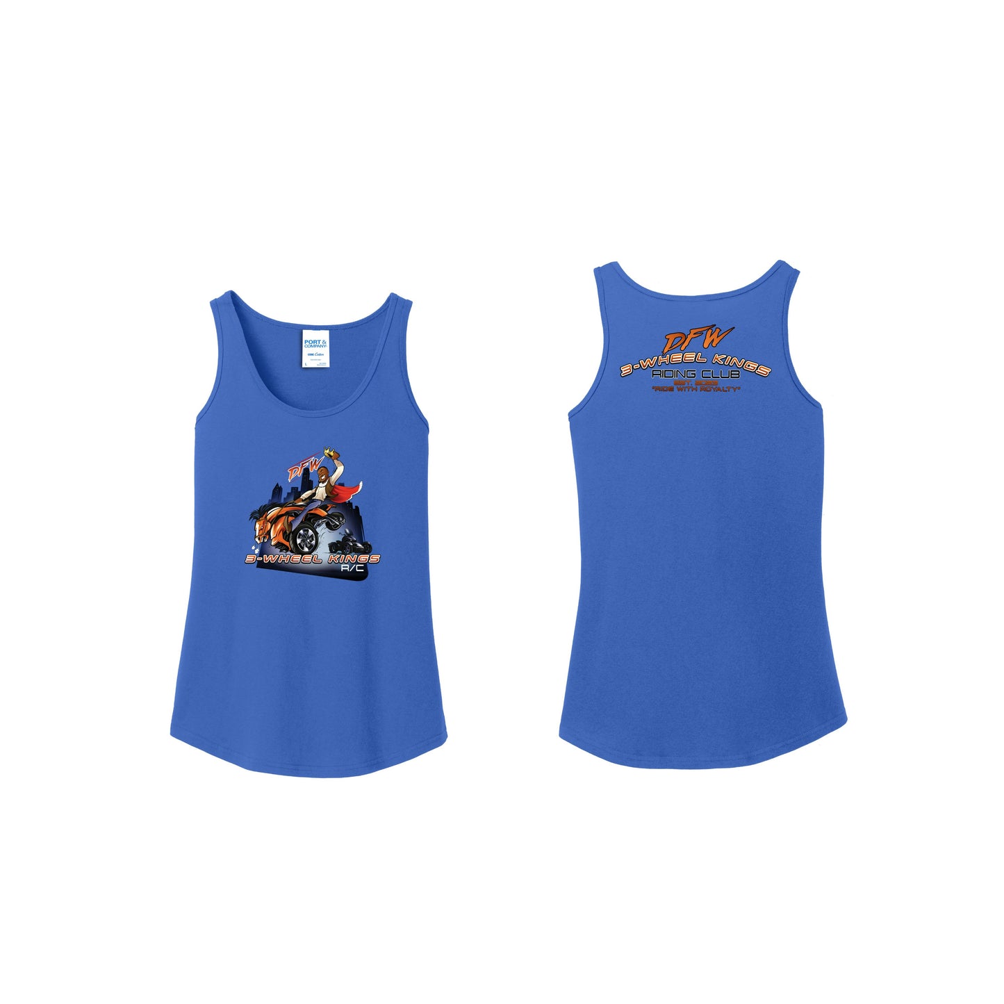 3 Wheel Kings Back Arch Ladies Tank Top