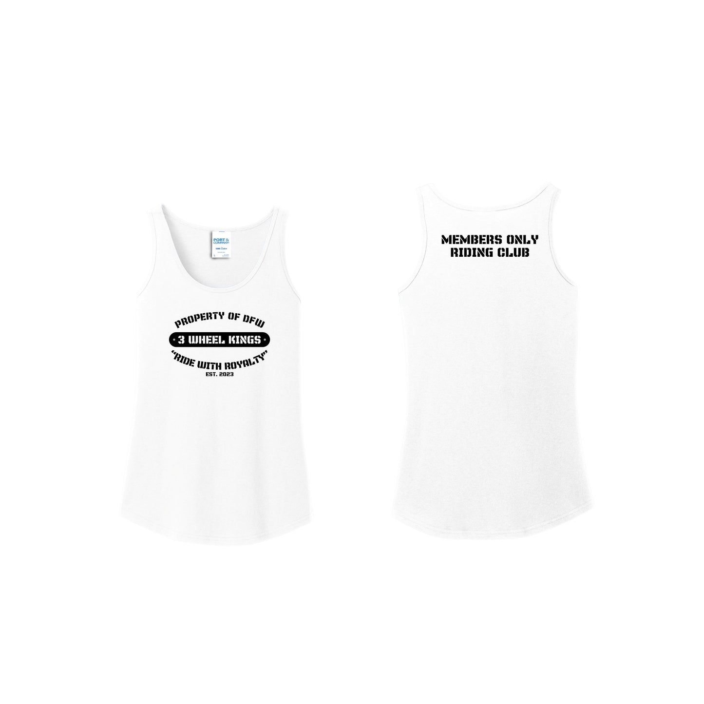 3 Wheel Kings Property Ladies Tank Top