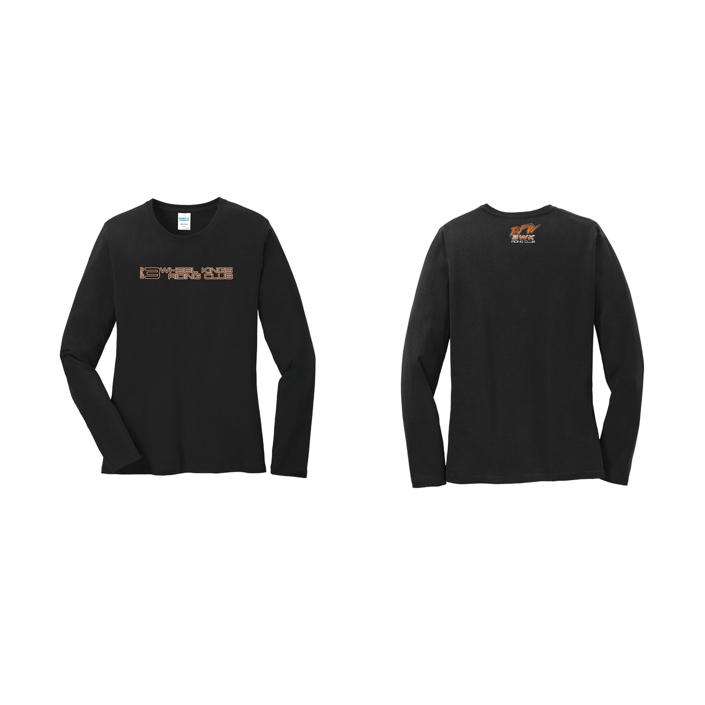 3 Wheel Kings Statement Ladies Long Sleeve Tee