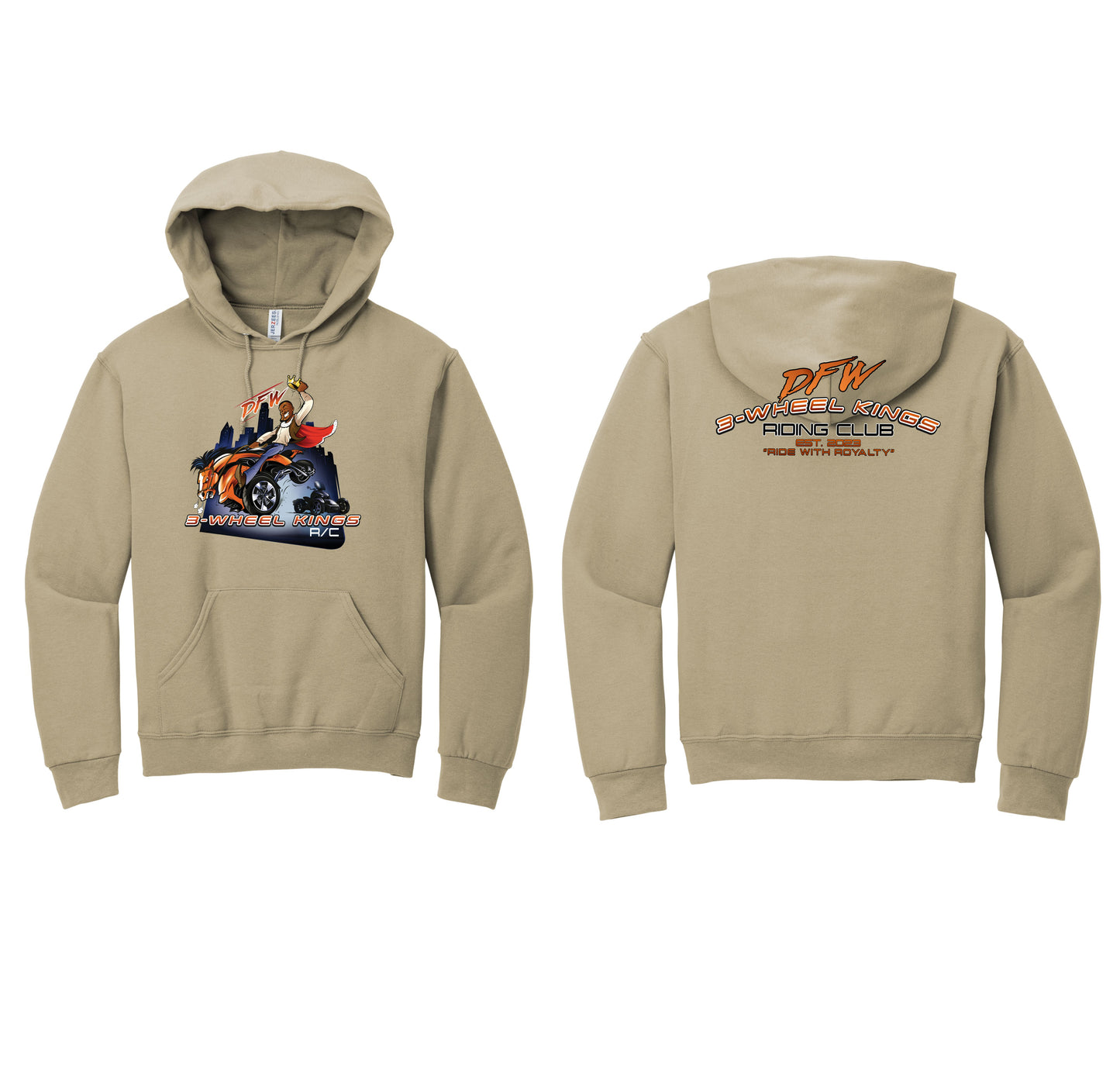 3 Wheel Kings Back Arch Midweight Hoodie