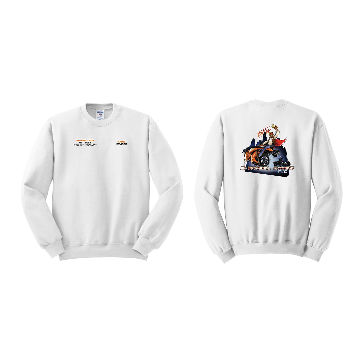 3 Wheel Kings Classic Crewneck