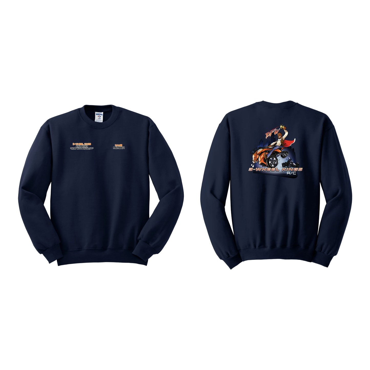 3 Wheel Kings Classic Crewneck