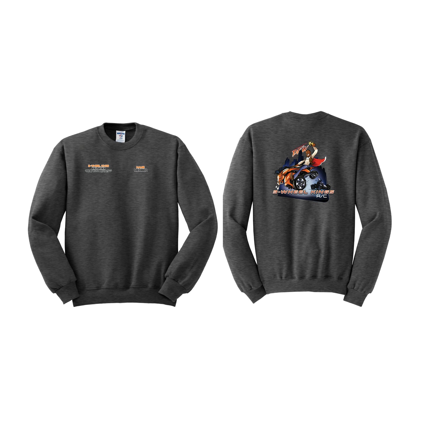 3 Wheel Kings Classic Crewneck