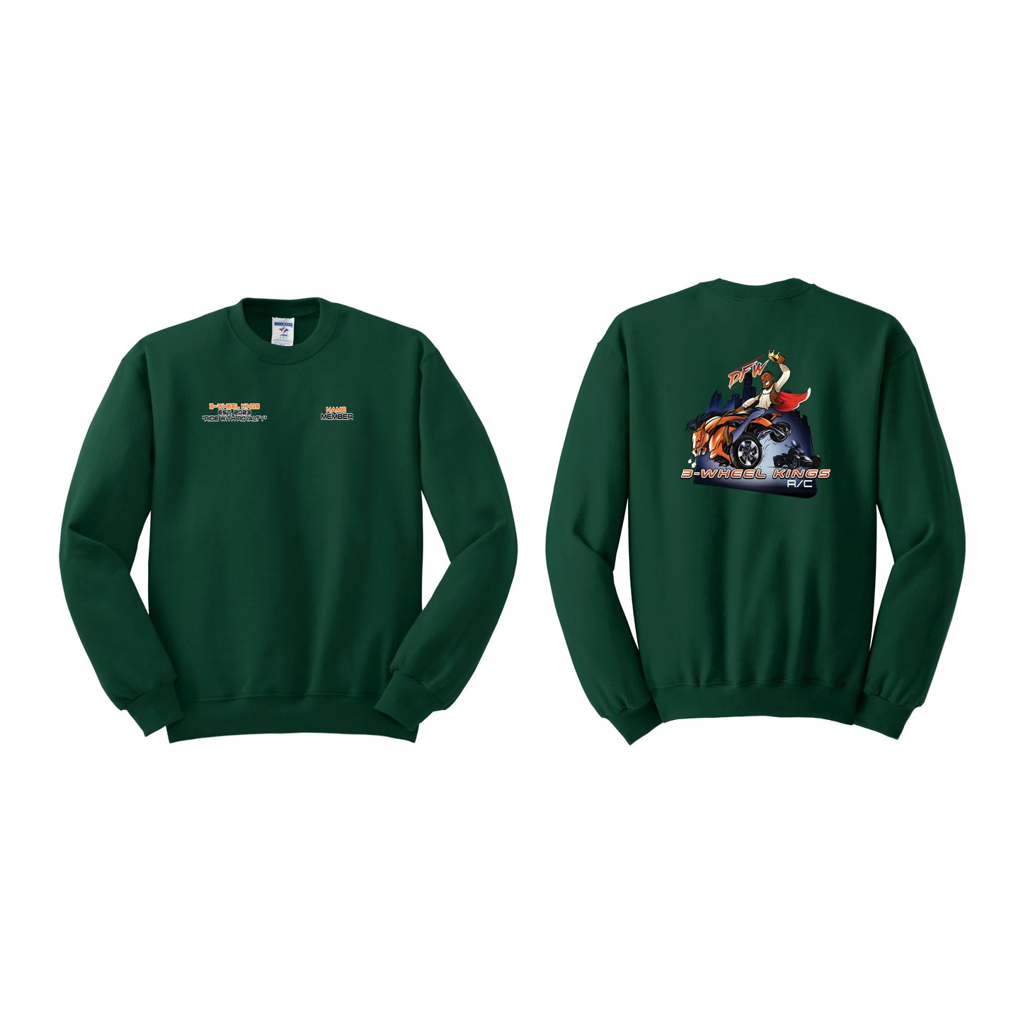3 Wheel Kings Classic Crewneck