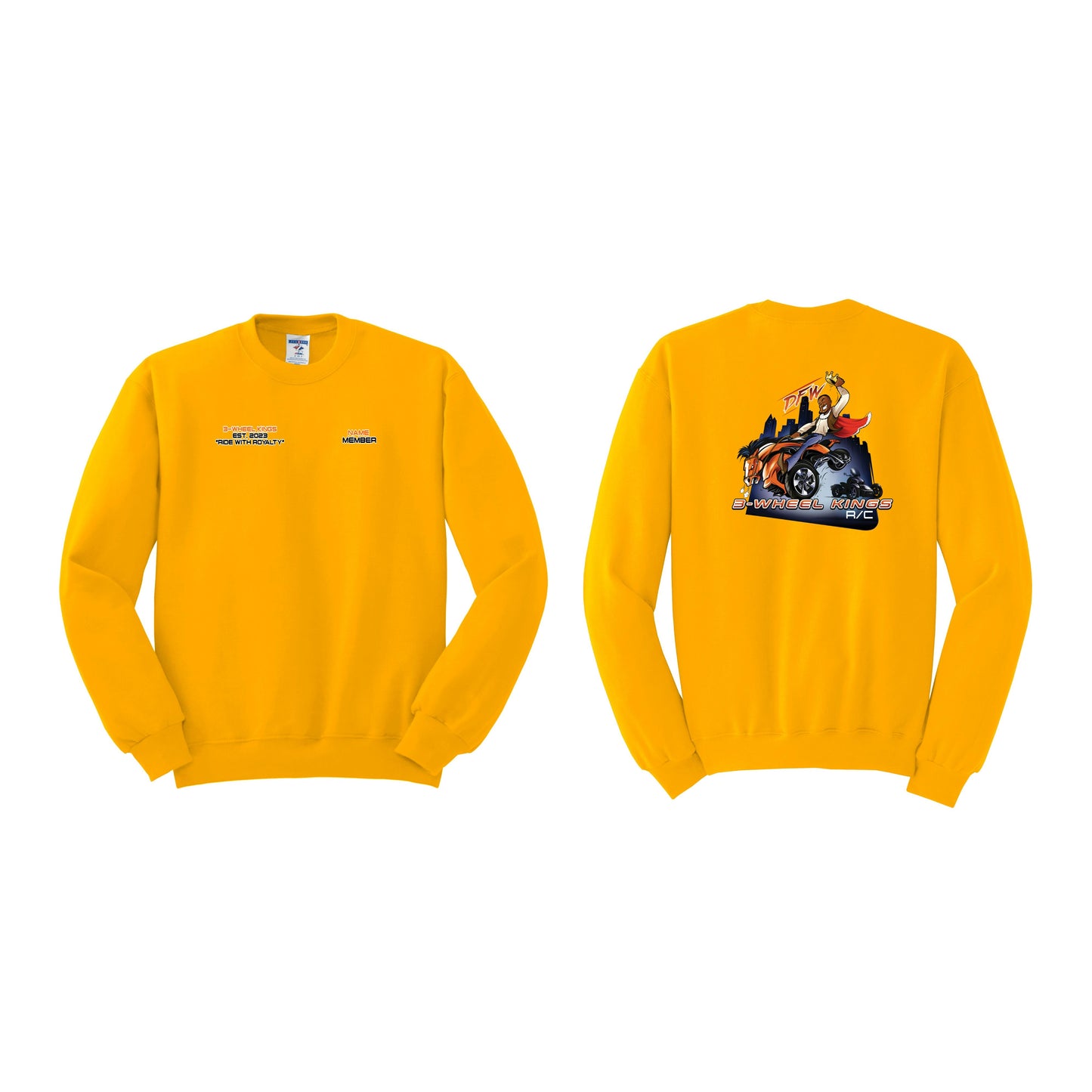 3 Wheel Kings Classic Crewneck