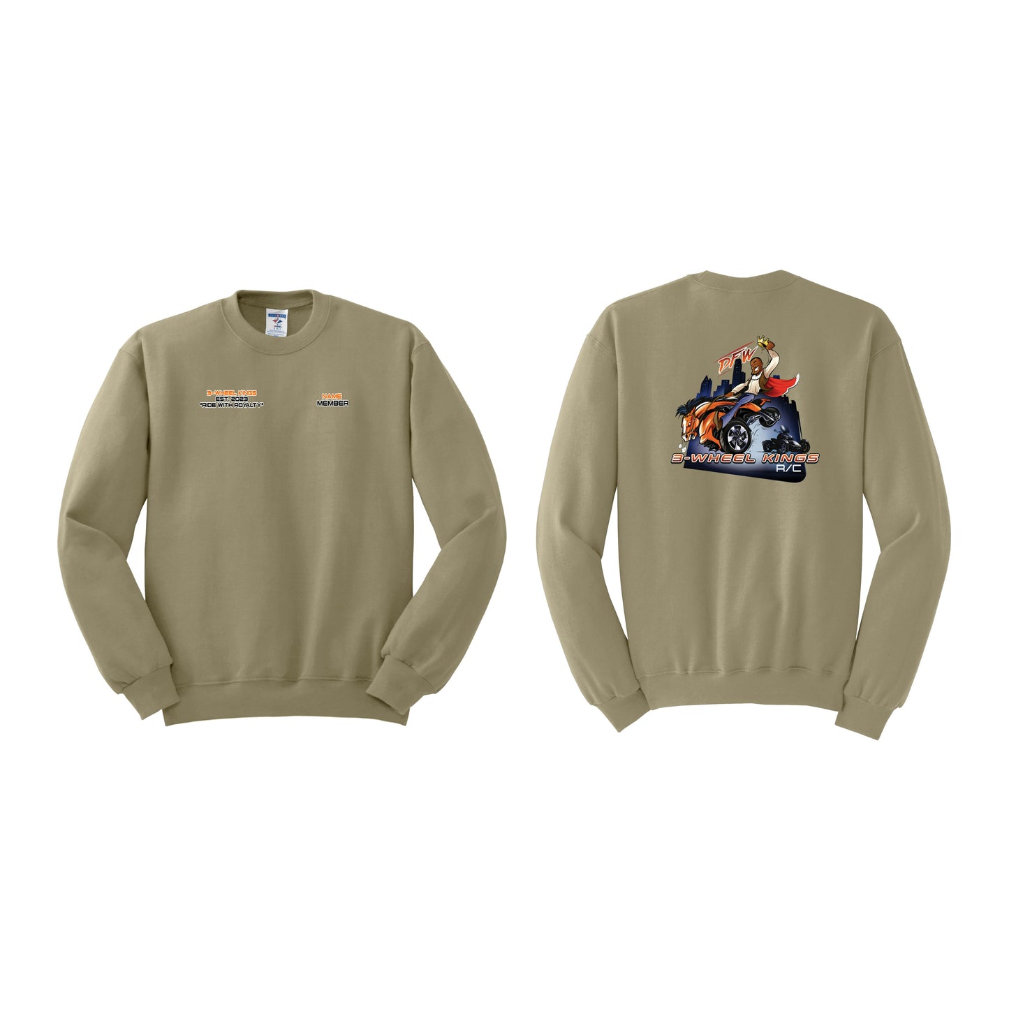 3 Wheel Kings Classic Crewneck