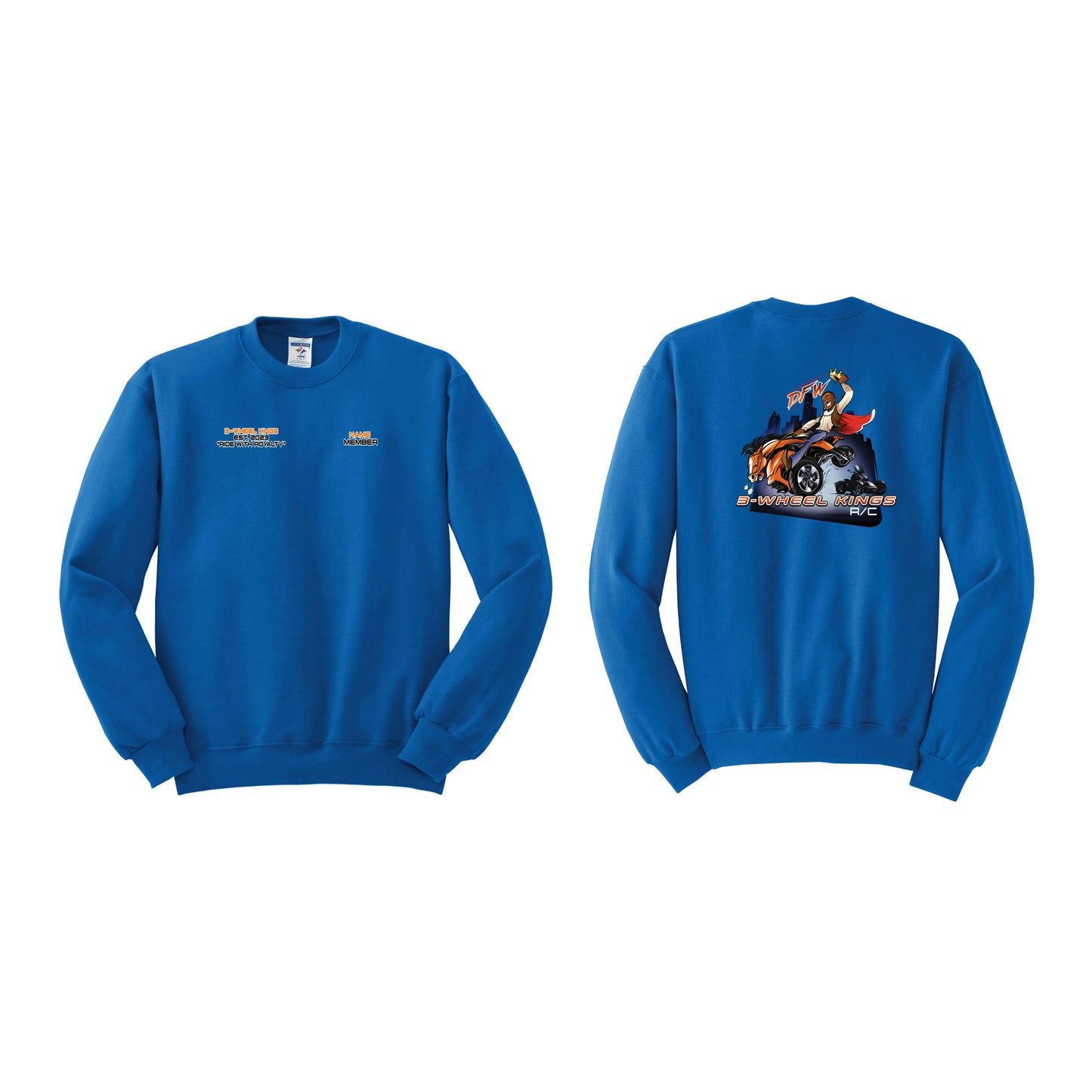 3 Wheel Kings Classic Crewneck