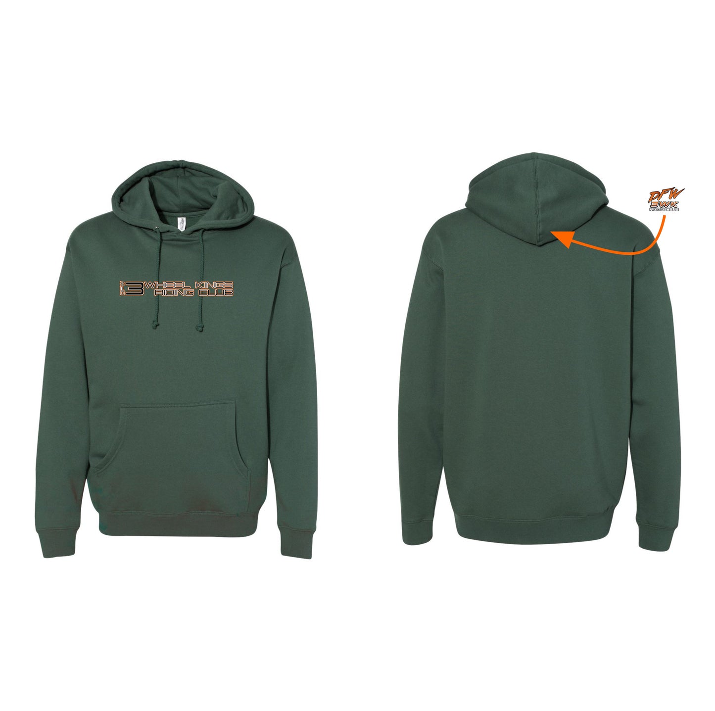 3 Wheel Kings Statement Midweight Hoodie