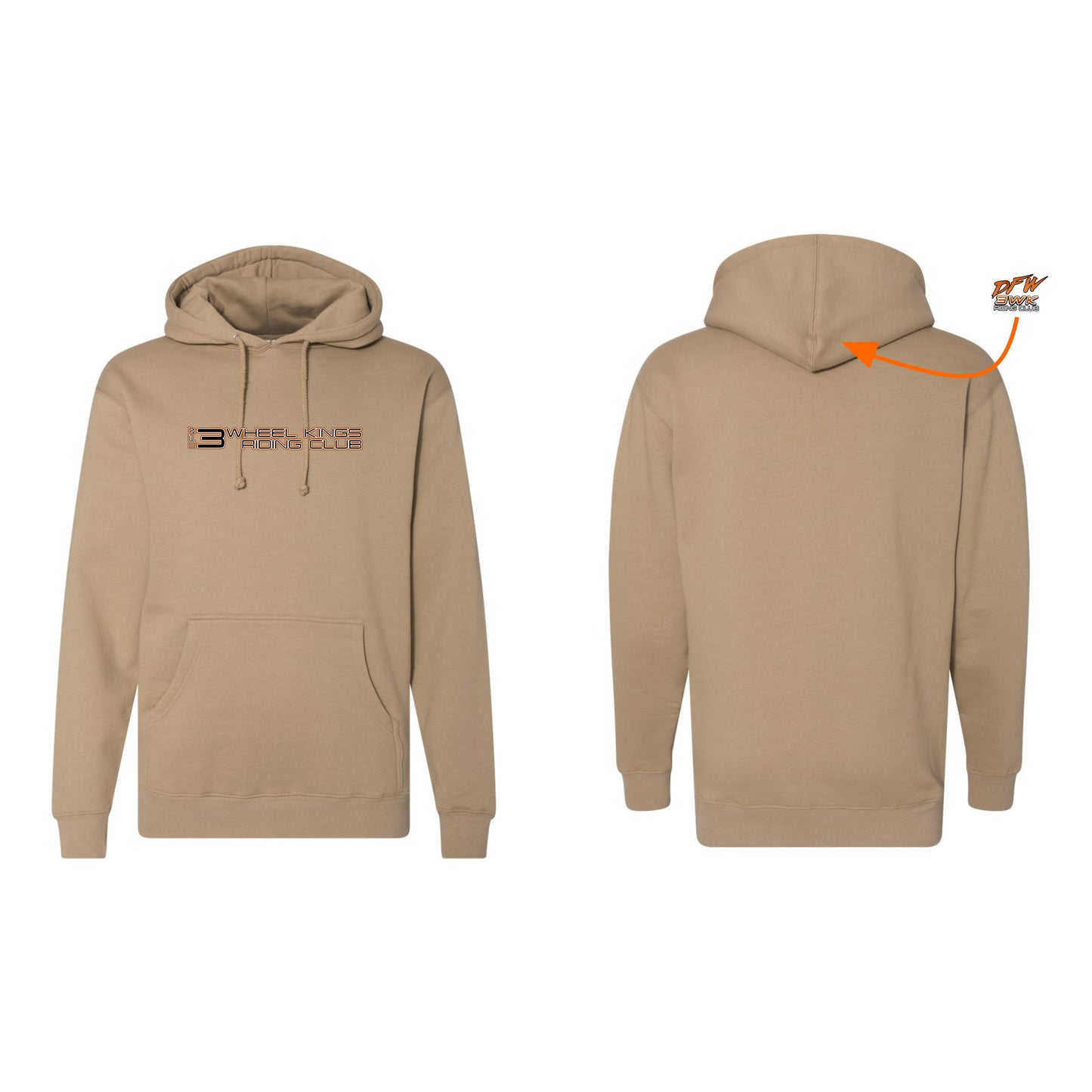 3 Wheel Kings Statement Midweight Hoodie