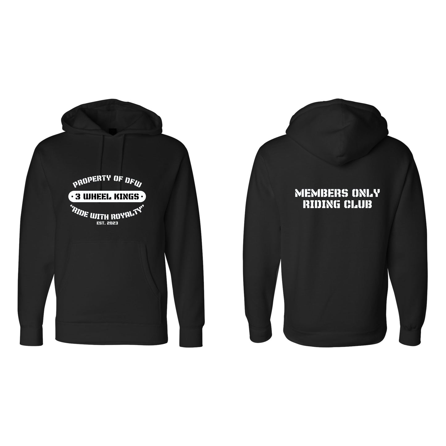 3 Wheel Kings Property Midweight Hoodie