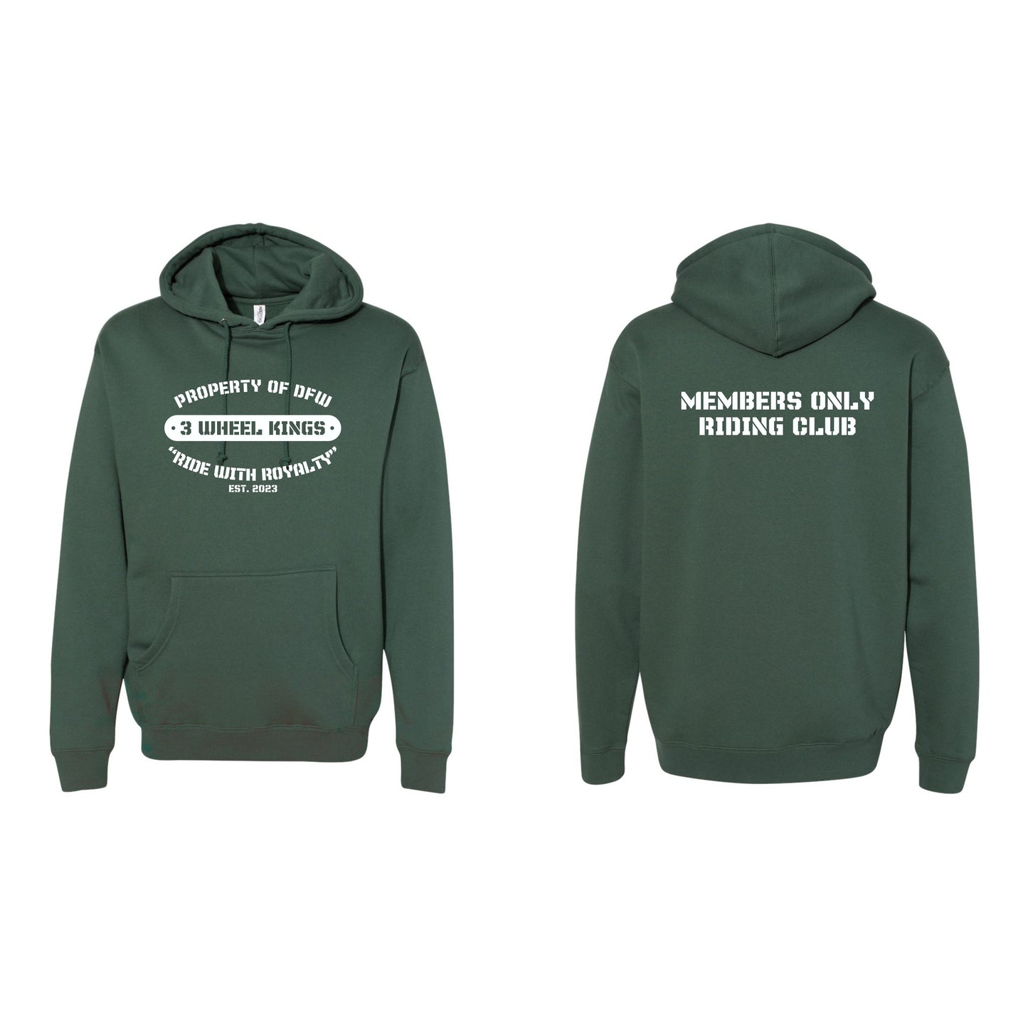 3 Wheel Kings Property Midweight Hoodie